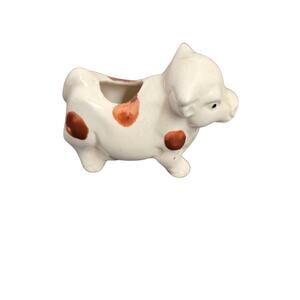 Vintage Cow Ceramic Toothpick Holder – Retro Farmhouse Kitchen Decor